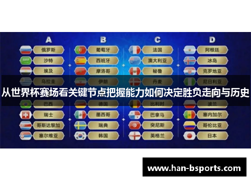 从世界杯赛场看关键节点把握能力如何决定胜负走向与历史